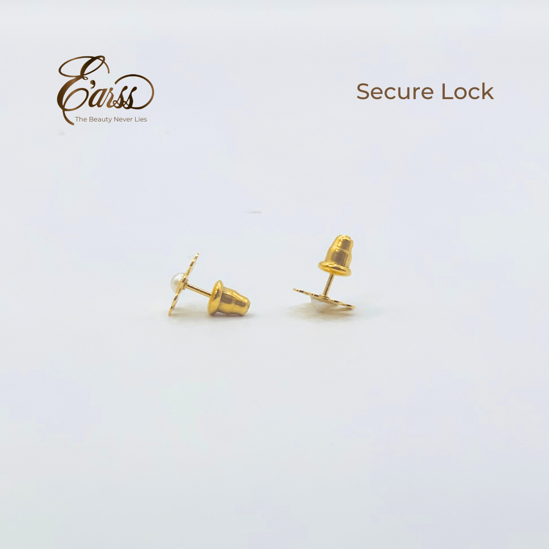 Daisy with Pearl Gold | Stainless Steel | 18K Gold Plated - Zambeel