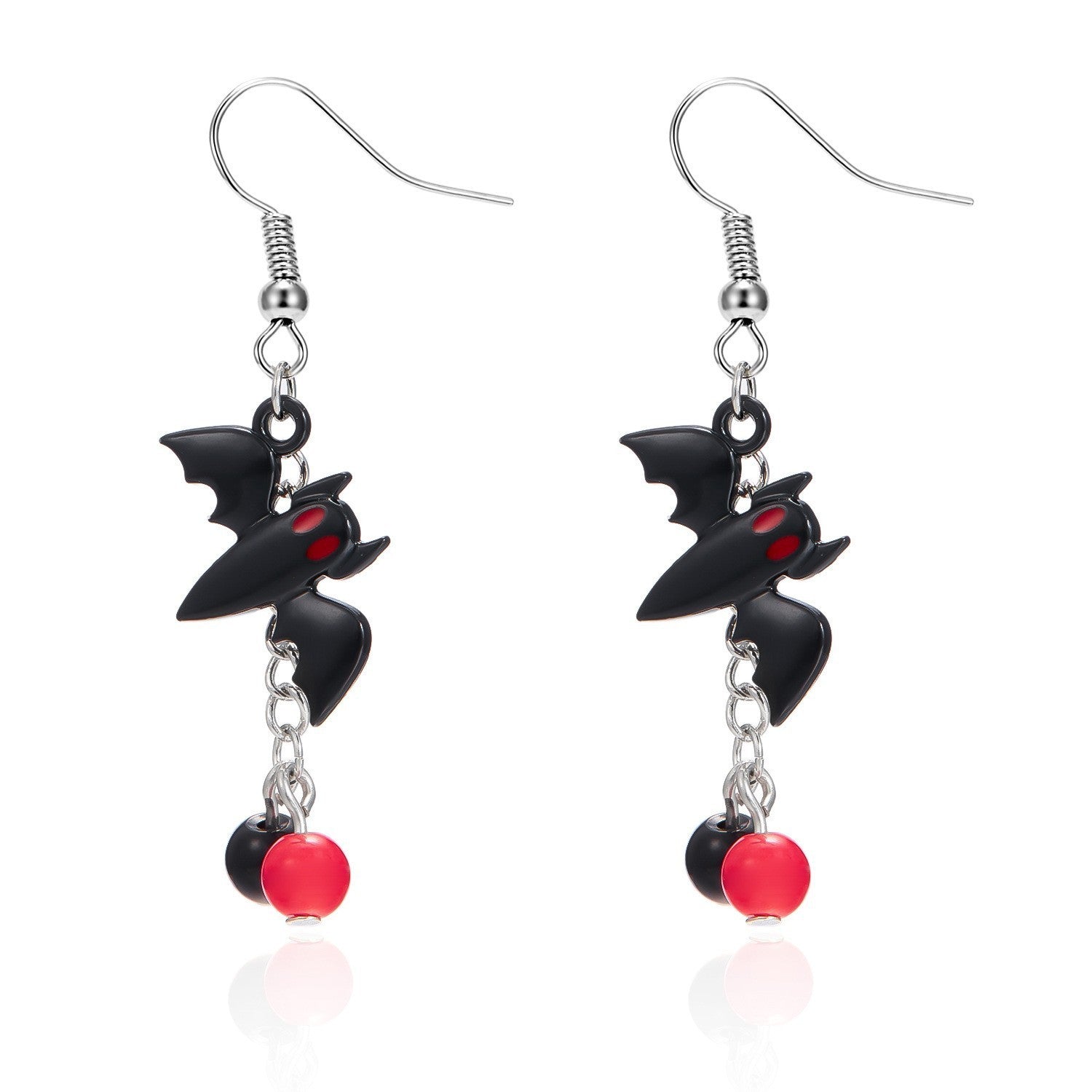 Dark Style Halloween Spider Web Earrings Bat Ghost Asymmetric Halloween - Zambeel
