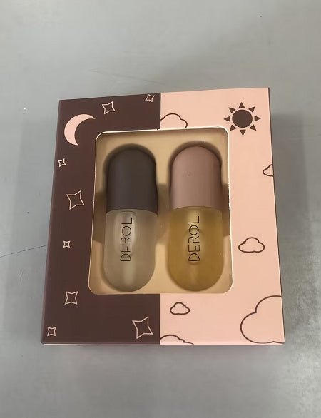 Day Night Instant Volume Lip Plumper Oil Clear Lasting Nourishing Repairing Reduce Lip Fine Line Care Lip Beauty Cosmetic - Zambeel