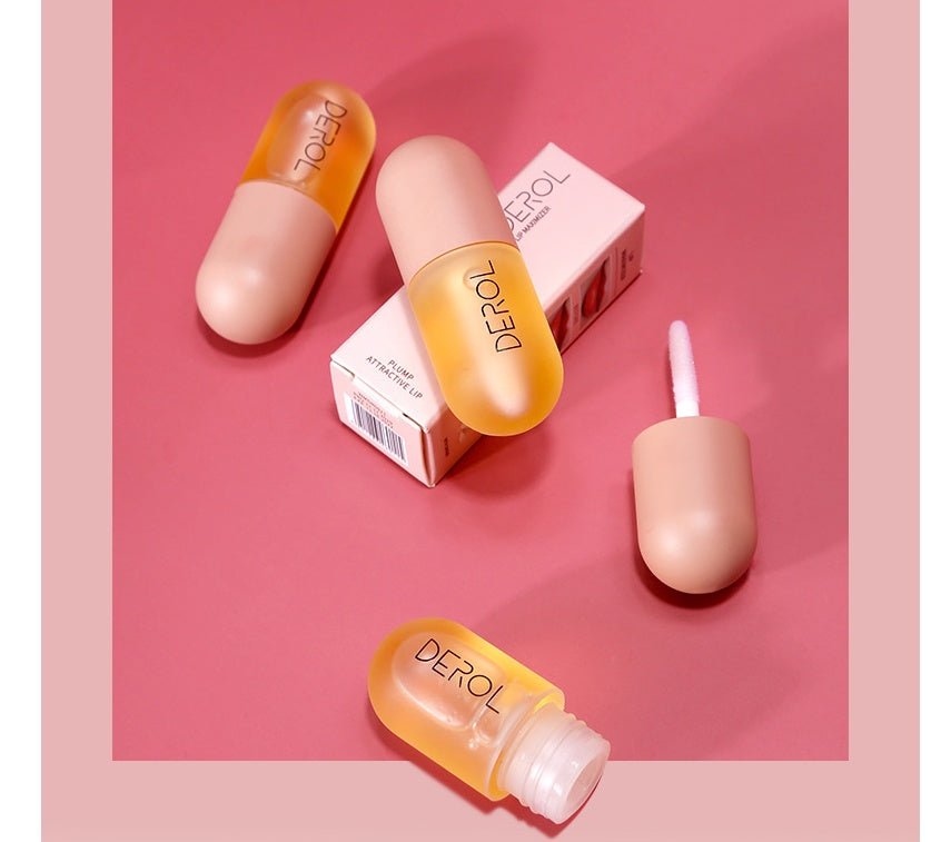 Day Night Instant Volume Lip Plumper Oil Clear Lasting Nourishing Repairing Reduce Lip Fine Line Care Lip Beauty Cosmetic - Zambeel