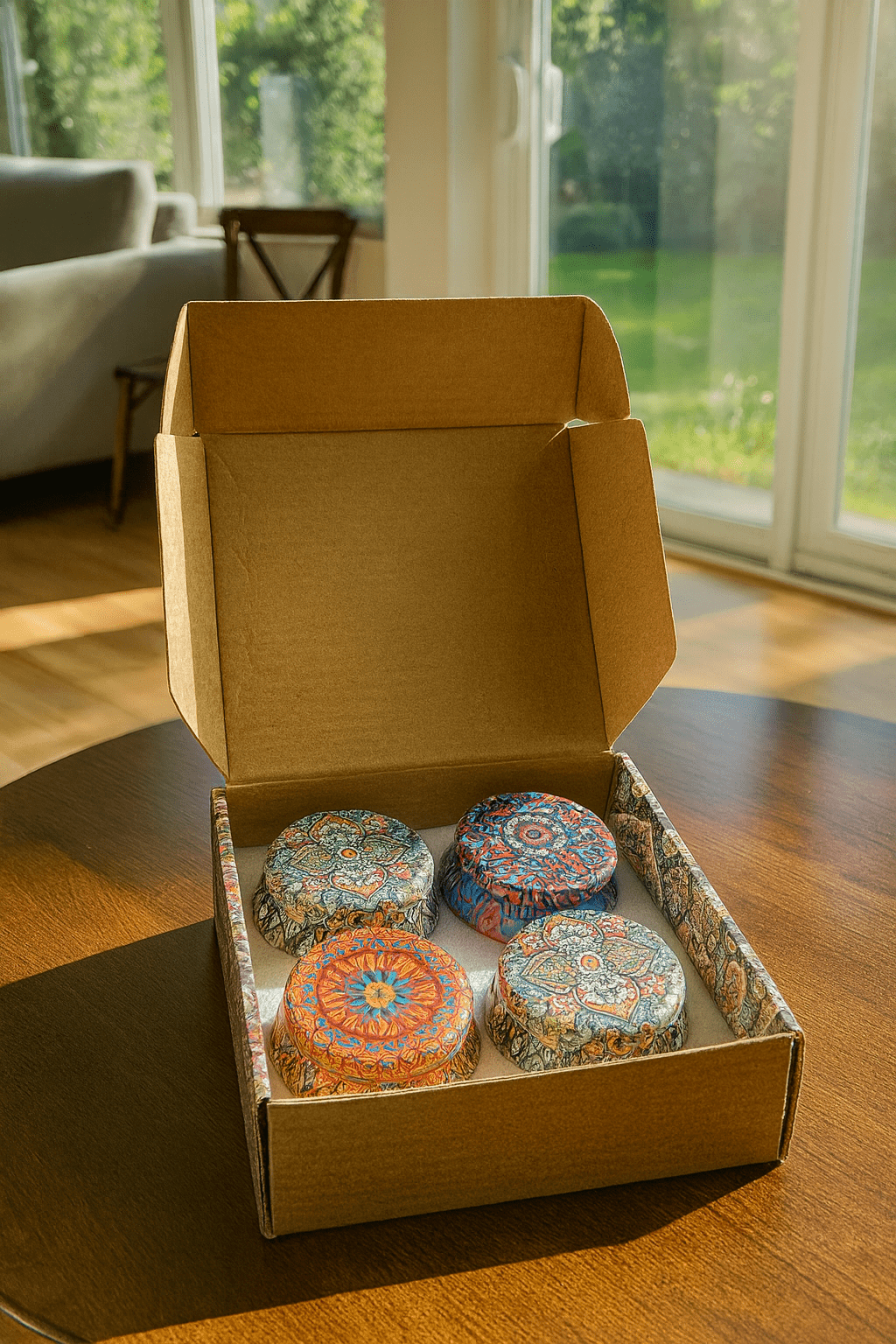 Decorative Floral Scented Tin Candles - Zambeel