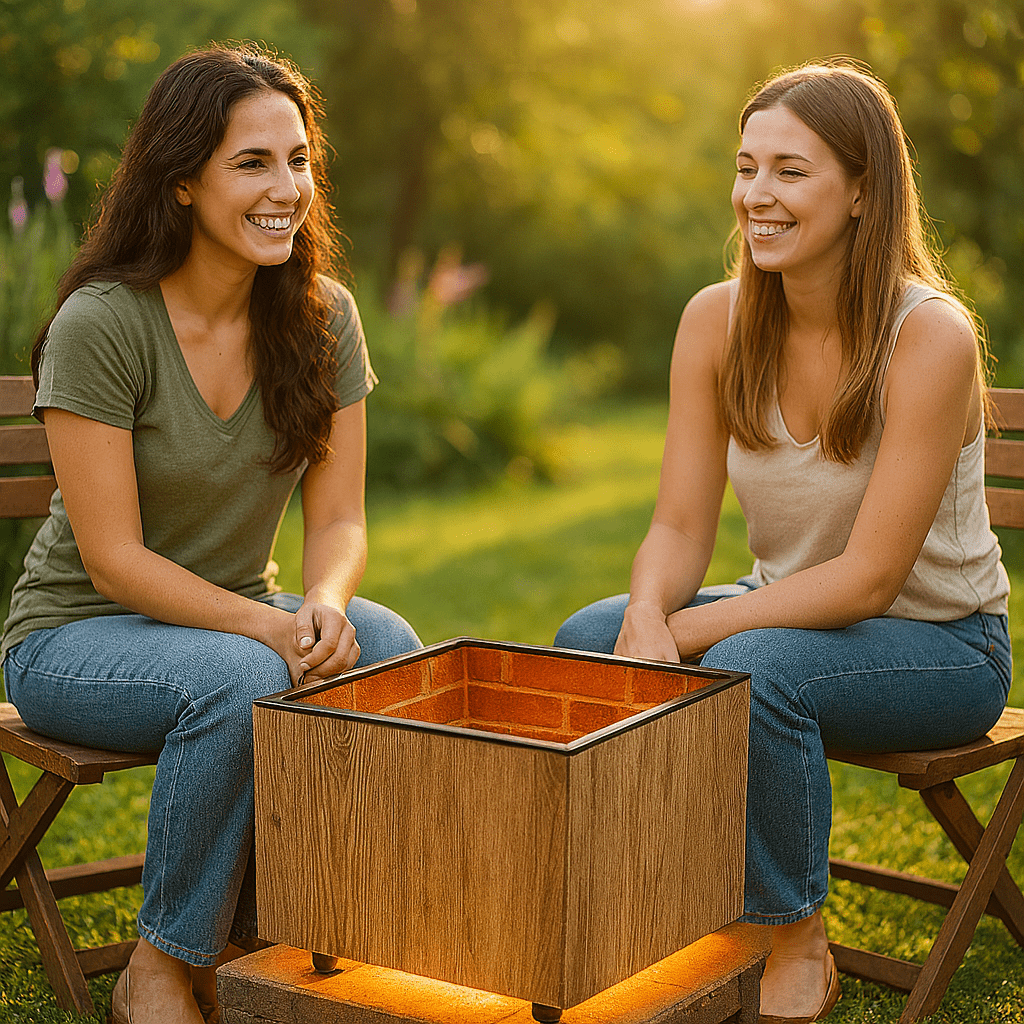 Denol LED‑Illuminated Wood & Glass Display Coffee Table - Zambeel