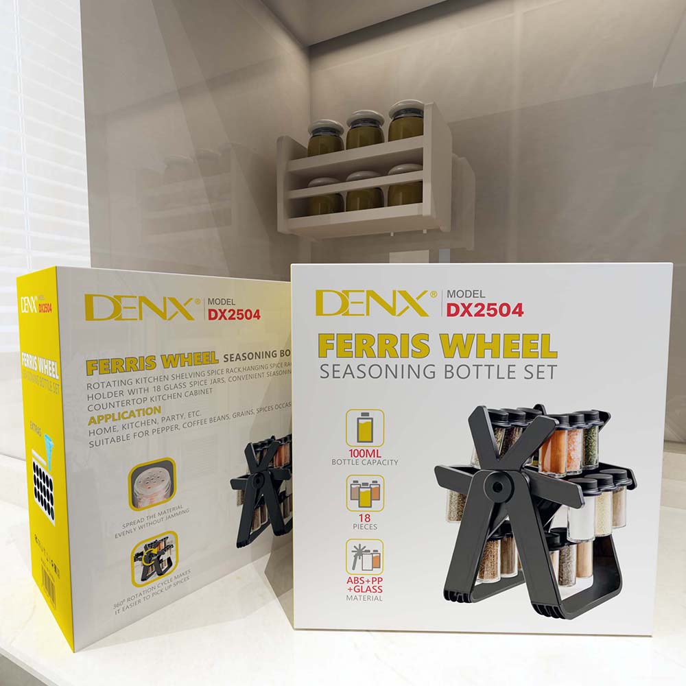 Denx - 18 Jar Rotating Spice Rack - Zambeel