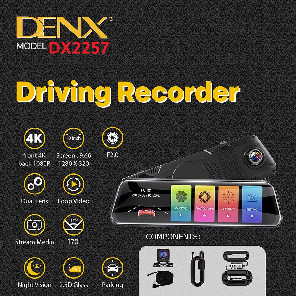 Denx - 4K Driving Recorder © - Zambeel