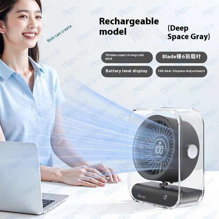 Denx - Digital Display Desktop Fan - Zambeel