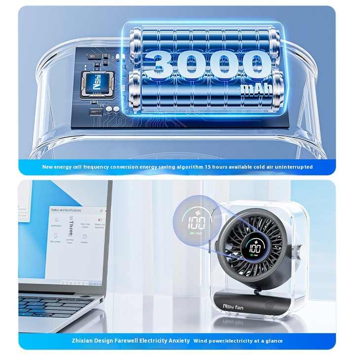 Denx - Digital Display Desktop Fan - Zambeel