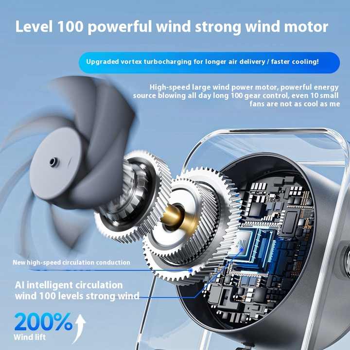 Denx - Digital Display Desktop Fan - Zambeel