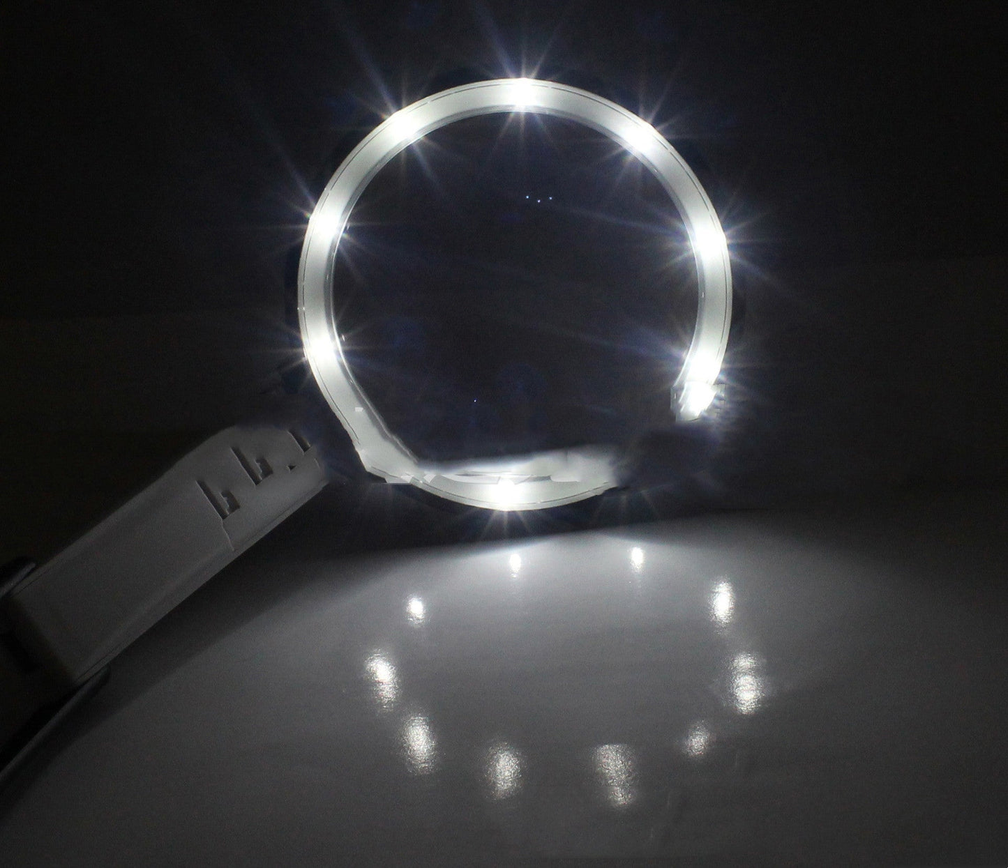 Desktop Folding Handheld Magnifying Glass Folding With Ten Lights External Power Supply Led Magnifying Glass - Zambeel