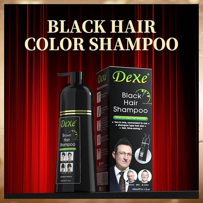 DEXE - Black Hair Color Shampoo - Zambeel