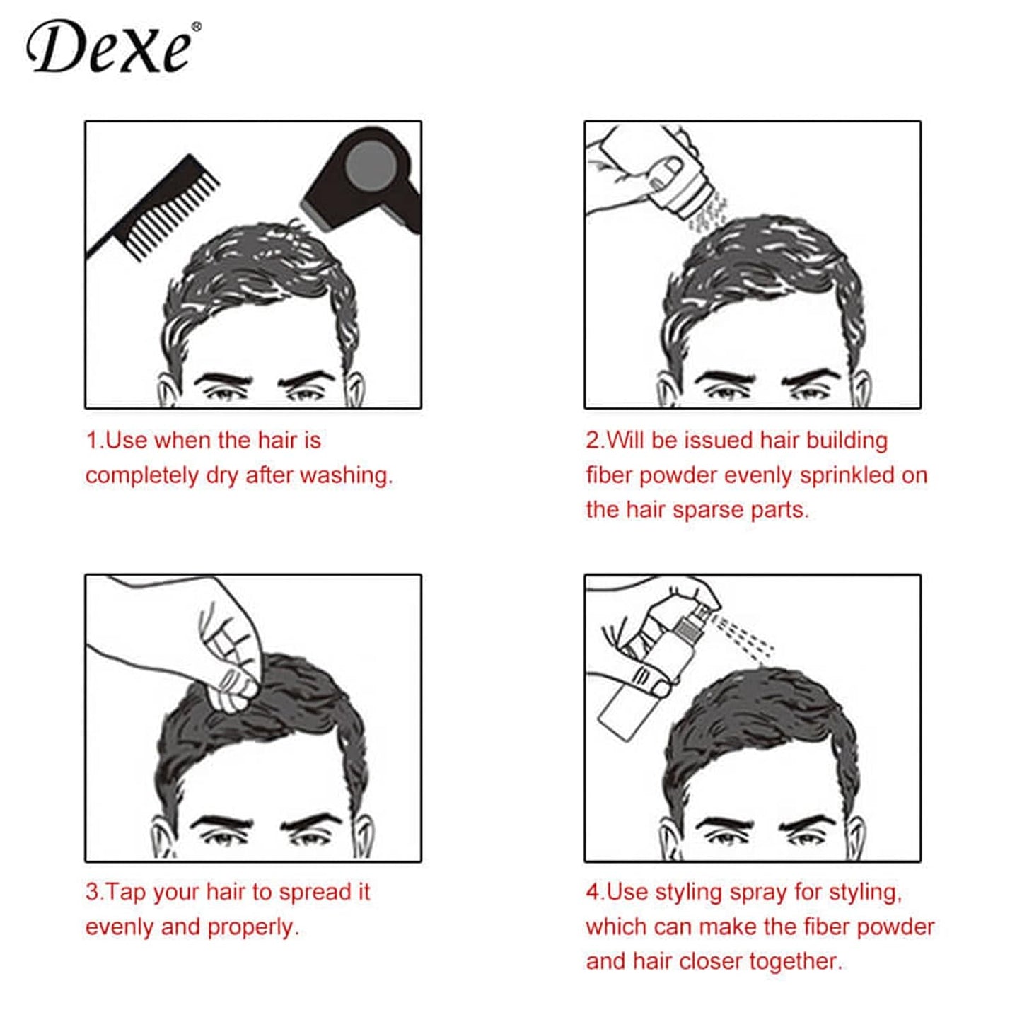 Dexe - Hair Building Fibers (Original) - Zambeel