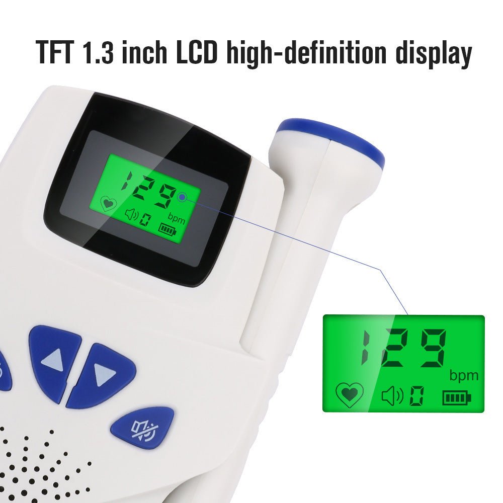 Digital Waveform Dual Display Fetal Doppler Heart Rate - Zambeel