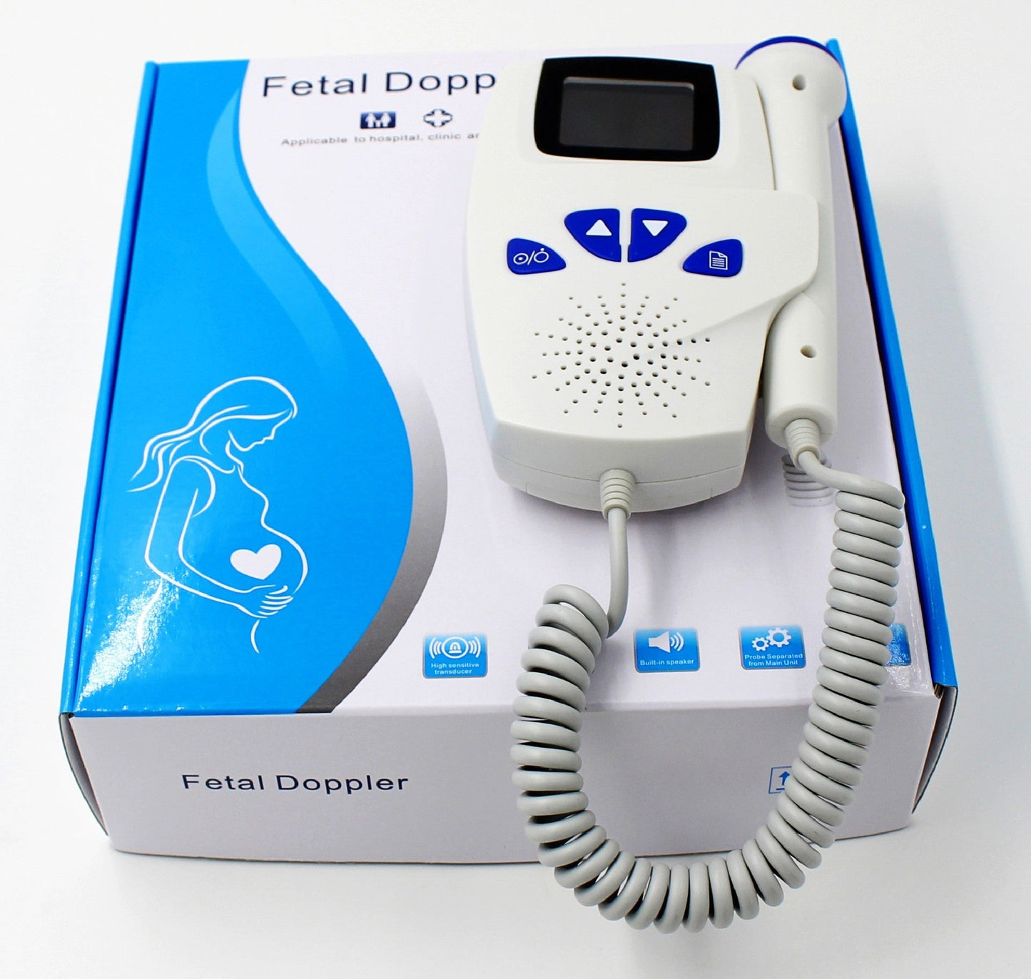 Digital Waveform Dual Display Fetal Doppler Heart Rate - Zambeel