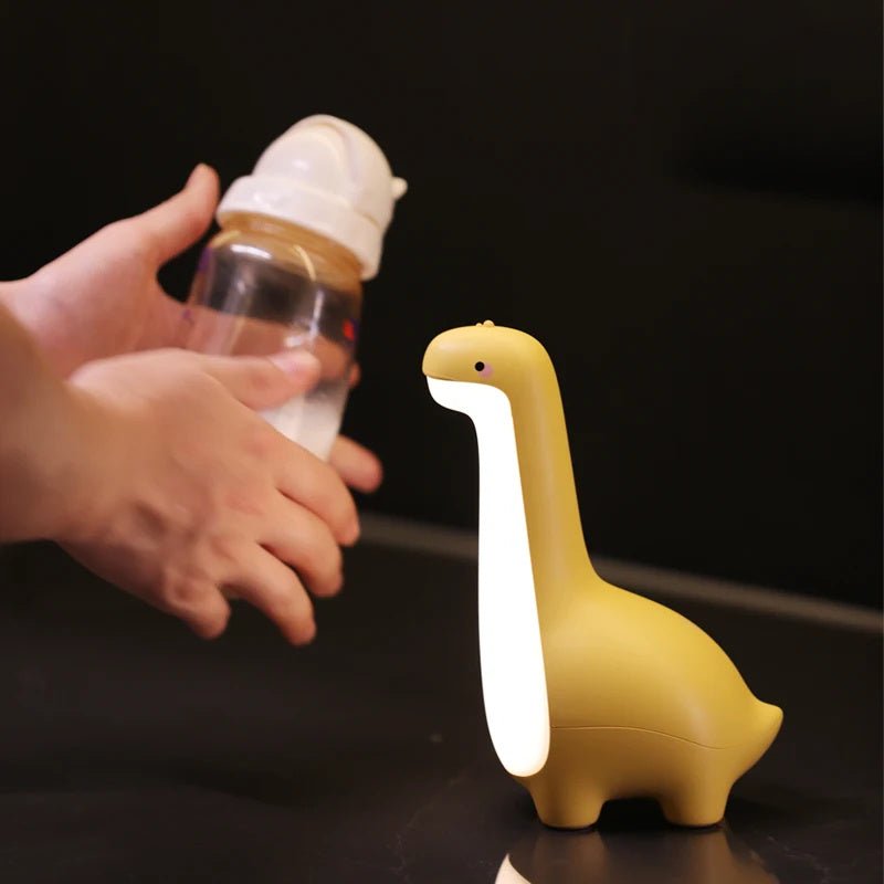 Dinosaur Night Light Cute Children's Night Light Eye Protection Bedside Timing Lamp USB Charging Room Decoration Children's Gift - Zambeel