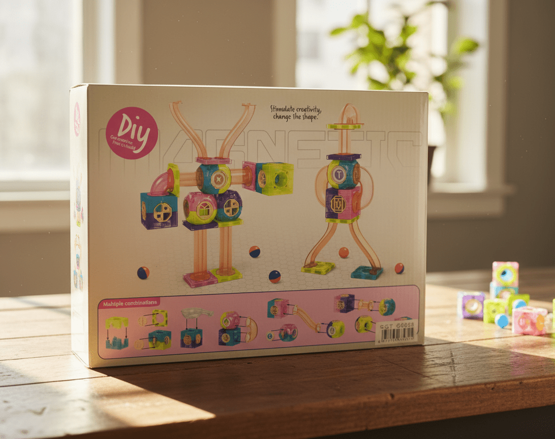 DIY Magnetic Pipe Maze Building Set - Zambeel