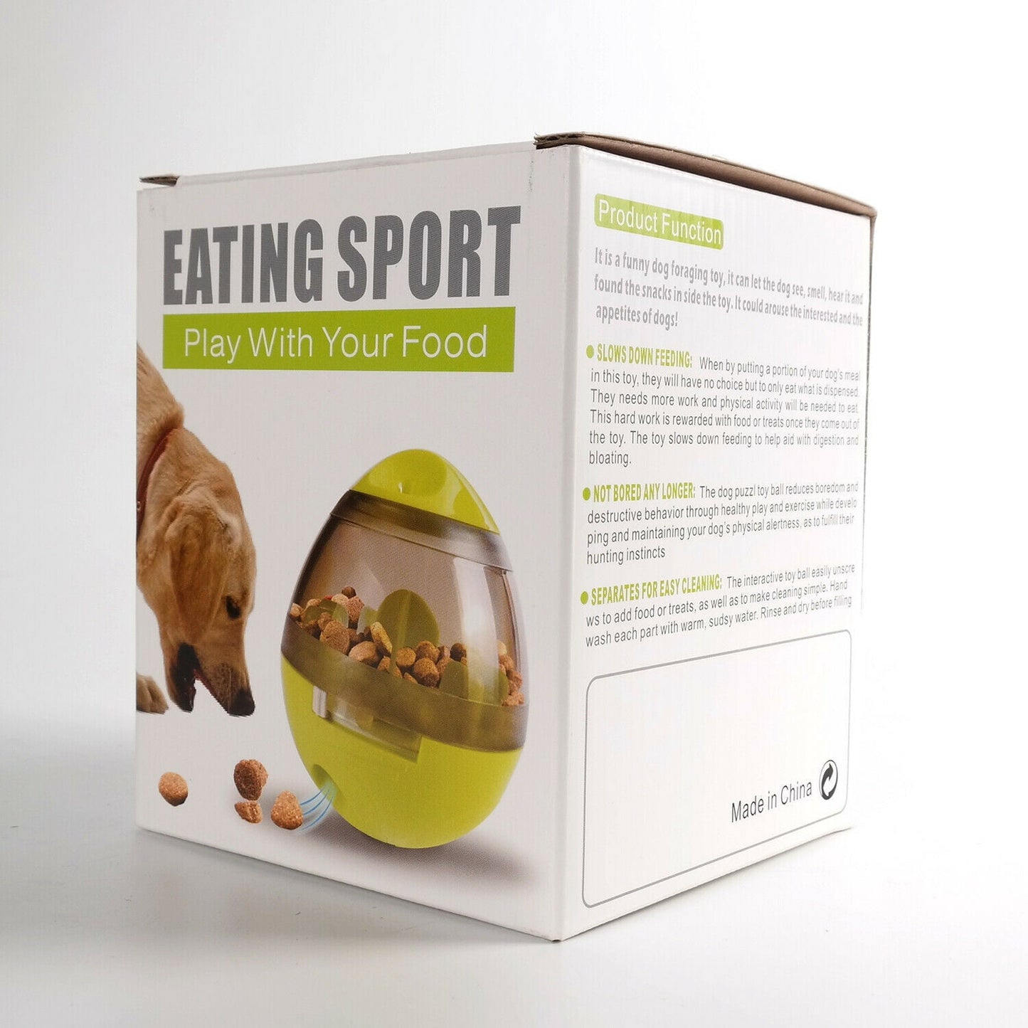 Dog Food Balls Tumbler Pet Puppy Feeder Dispenser Bowl Toy Leak Food Interactive Pet Tumbler Feeder Food Automatic Dispenser Bowl Interactive Balls - Zambeel