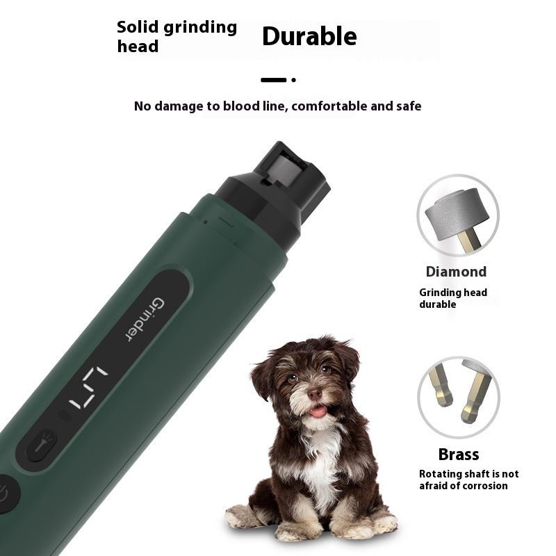 Dog Nail Grinder Electric Pet Nail Trimmers Rechargeable Cat Nail Grinders Super Quiet With 5 - Speed Setting For Small Medium Large Dogs Cats Claw Care Pet Products - Zambeel