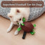 Dog Rugby Football With Strapes, Interactive Dog Toys For Boredom, Dog Water Toy, Dog Balls For Small And Medium Breeds - Indoor & Outdoor Play - Zambeel