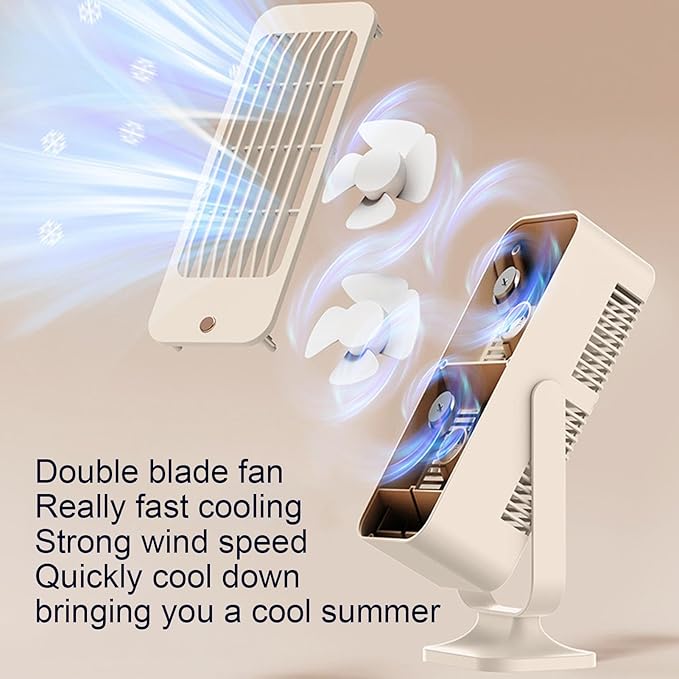 Double Blade Desktop Fan - Zambeel