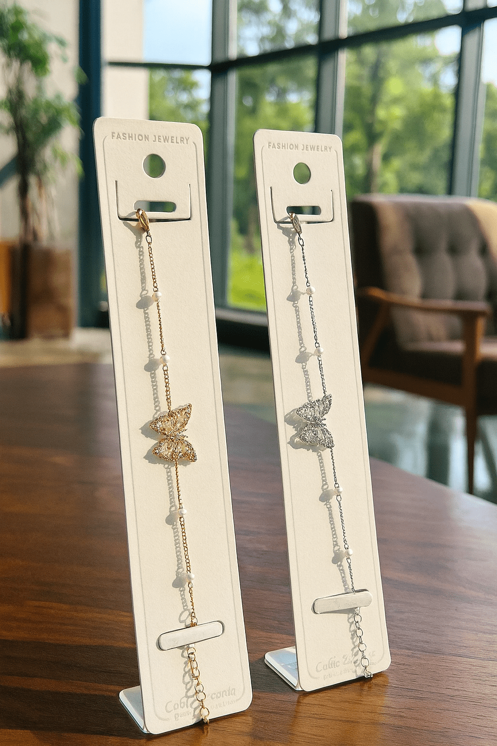 Double Butterfly Crystal Bracelet - Zambeel