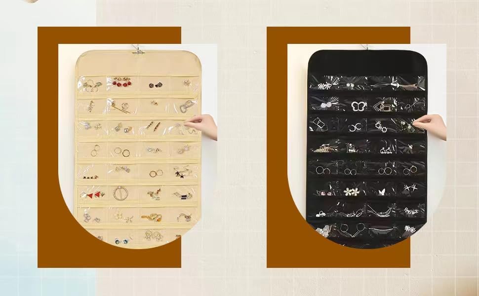 Double - Sided Hanging Jewelry Organizer - Zambeel