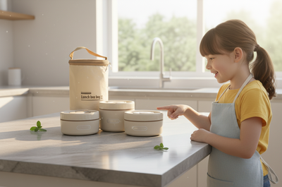 مجموعة صندوق الغداء المدمجة