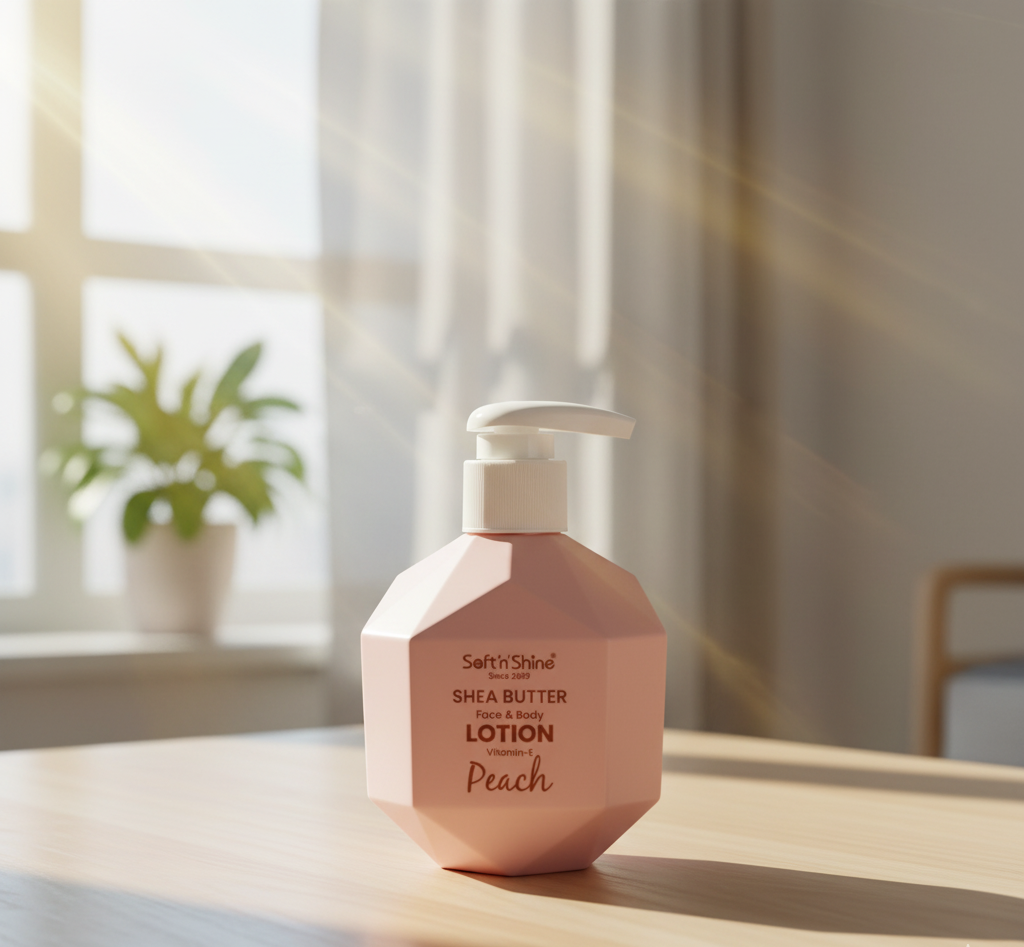 لوشن سوفت آند شاين للوجه والجسم بزبدة الشيا