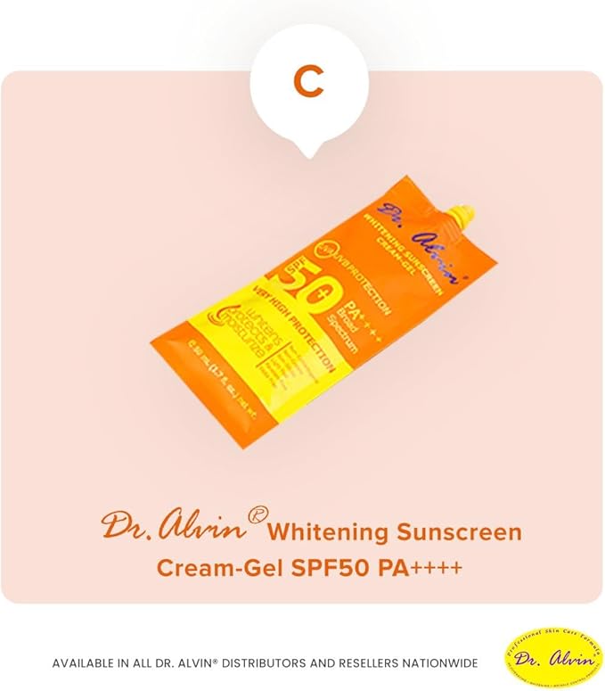 Dr. Alvin - Whitening Sunscreen Cream - Gel SPF 50+ (Original) - Zambeel