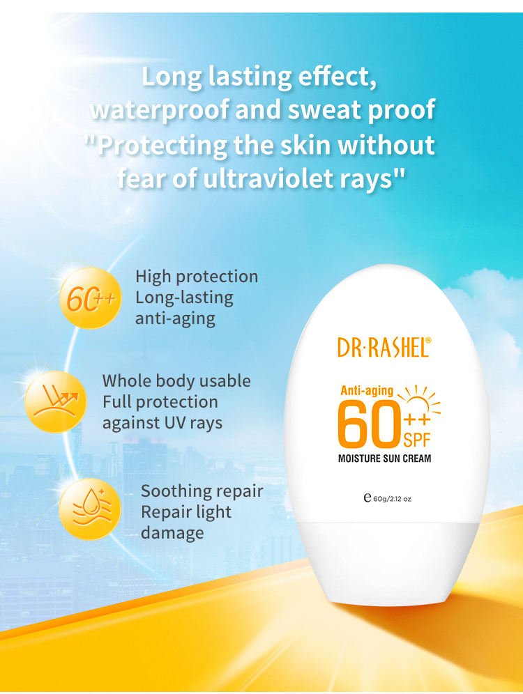 Dr Rashel - Anti - Aging & Moisture Sun Cream SPF 60 ++ - Zambeel