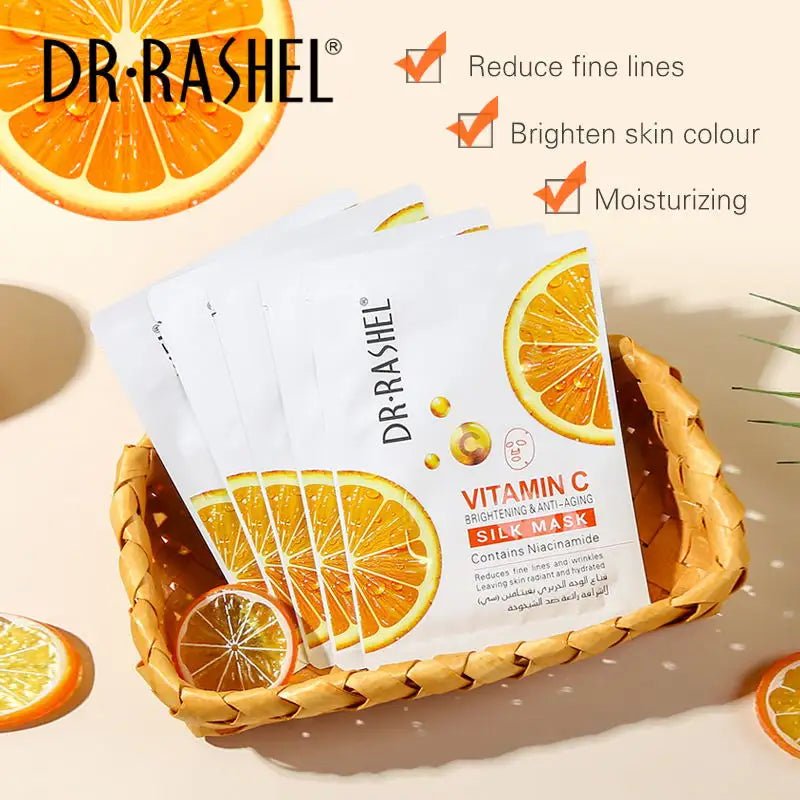Dr Rashel - Vitamin C Brightening & Anti - Aging Silk Mask - Zambeel