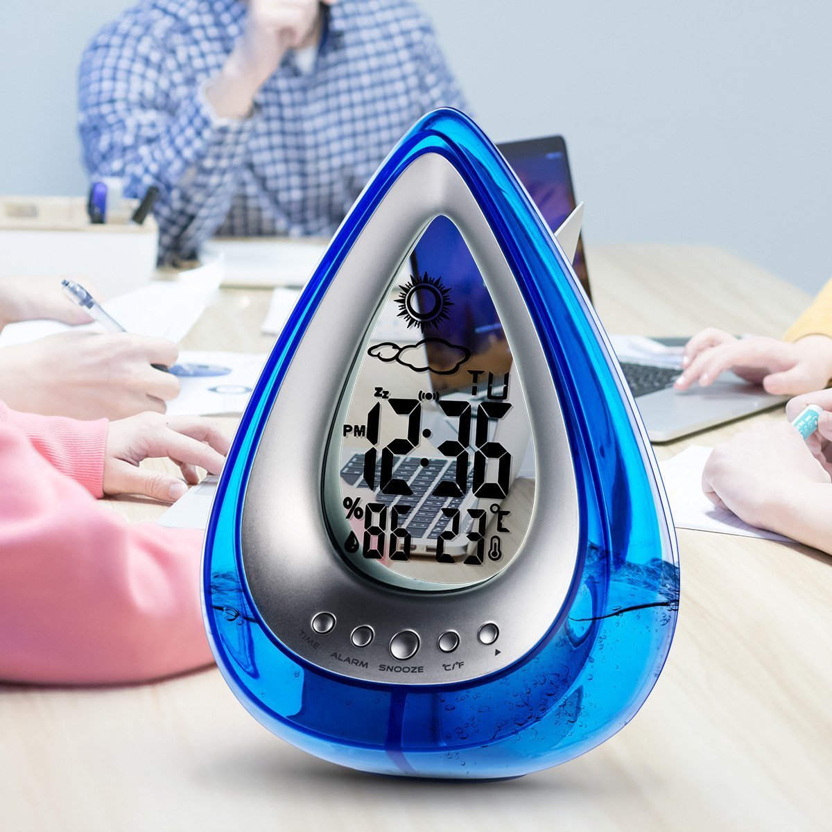 Drop Shaped Digital Alarm Clock - Zambeel