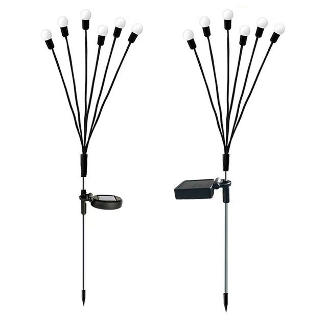 Dual - mode Outdoor Solar Pneumatic Courtyard Garden Atmosphere Lawn Breathing FireFly Ground Plug Lamp - Zambeel