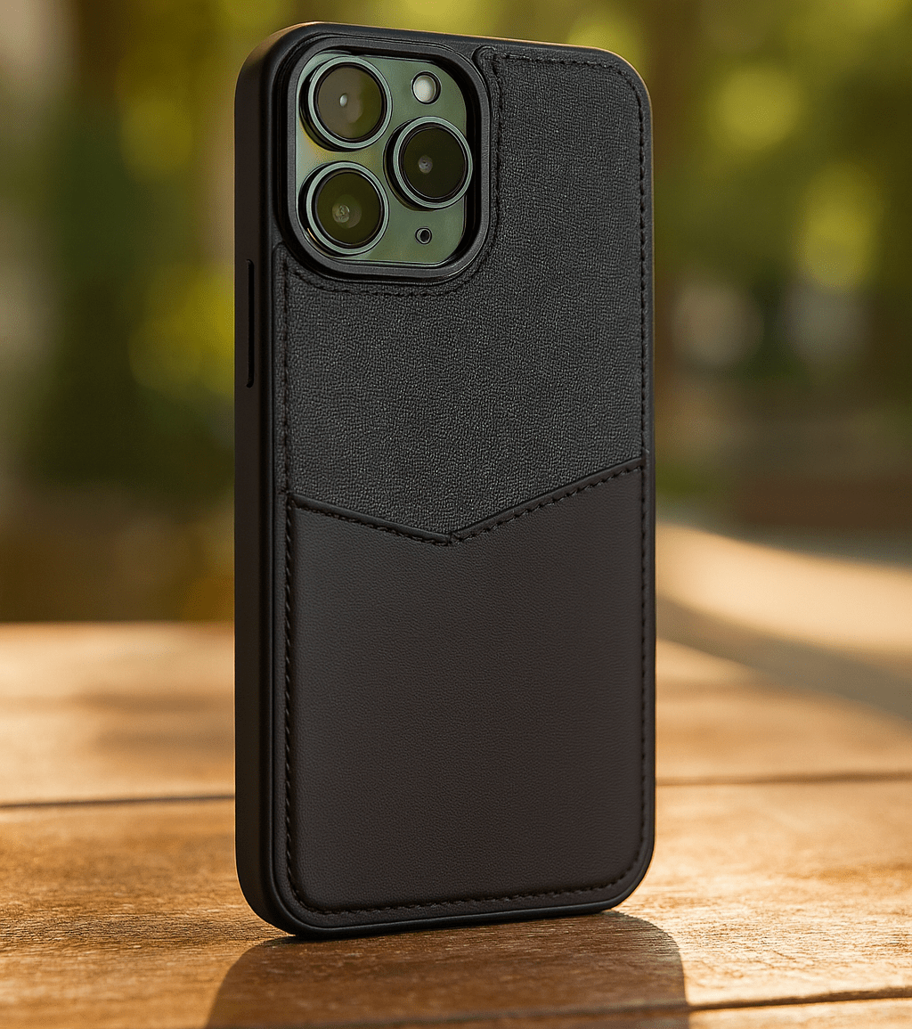 Dual - Tone Fabric & PU Leather iPhone Case - Zambeel