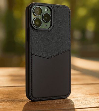 Dual - Tone Fabric & PU Leather iPhone Case - Zambeel