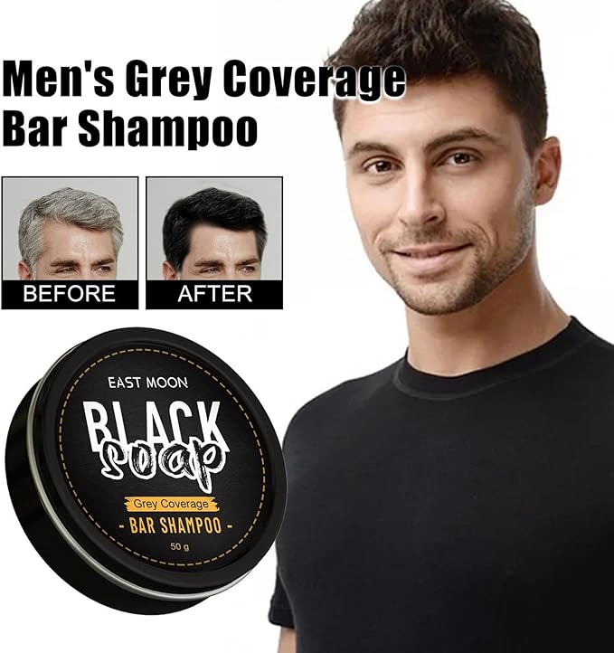 EAST MOON - Black Soap Bar Shampoo (Original) - Zambeel