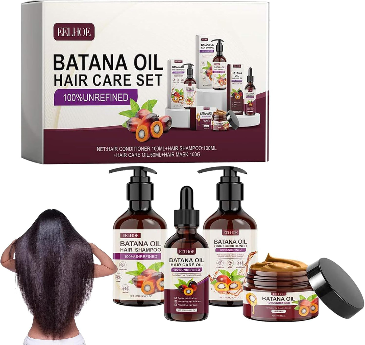 EELHOE - Batana Oil Hair Care Set (Original) - Zambeel