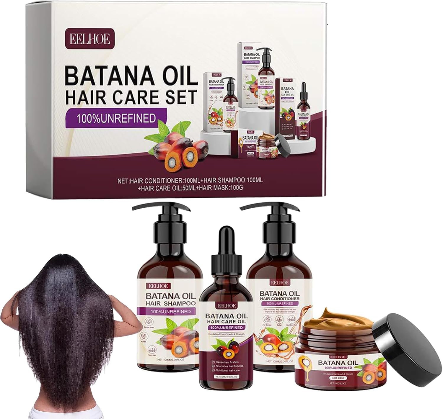 EELHOE - Batana Oil Hair Care Set (Original) - Zambeel