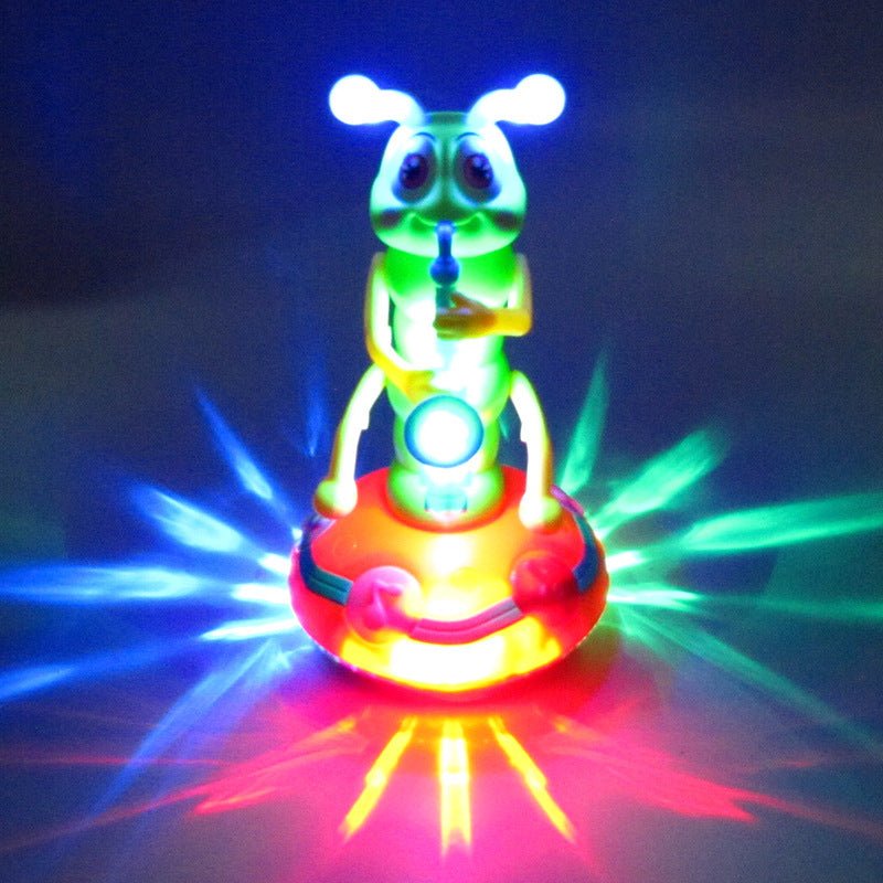 Electric Cute Worm Dancing Music Lighting Walking Cartoon Animal Doll Children Toys Birthday Gift - Zambeel