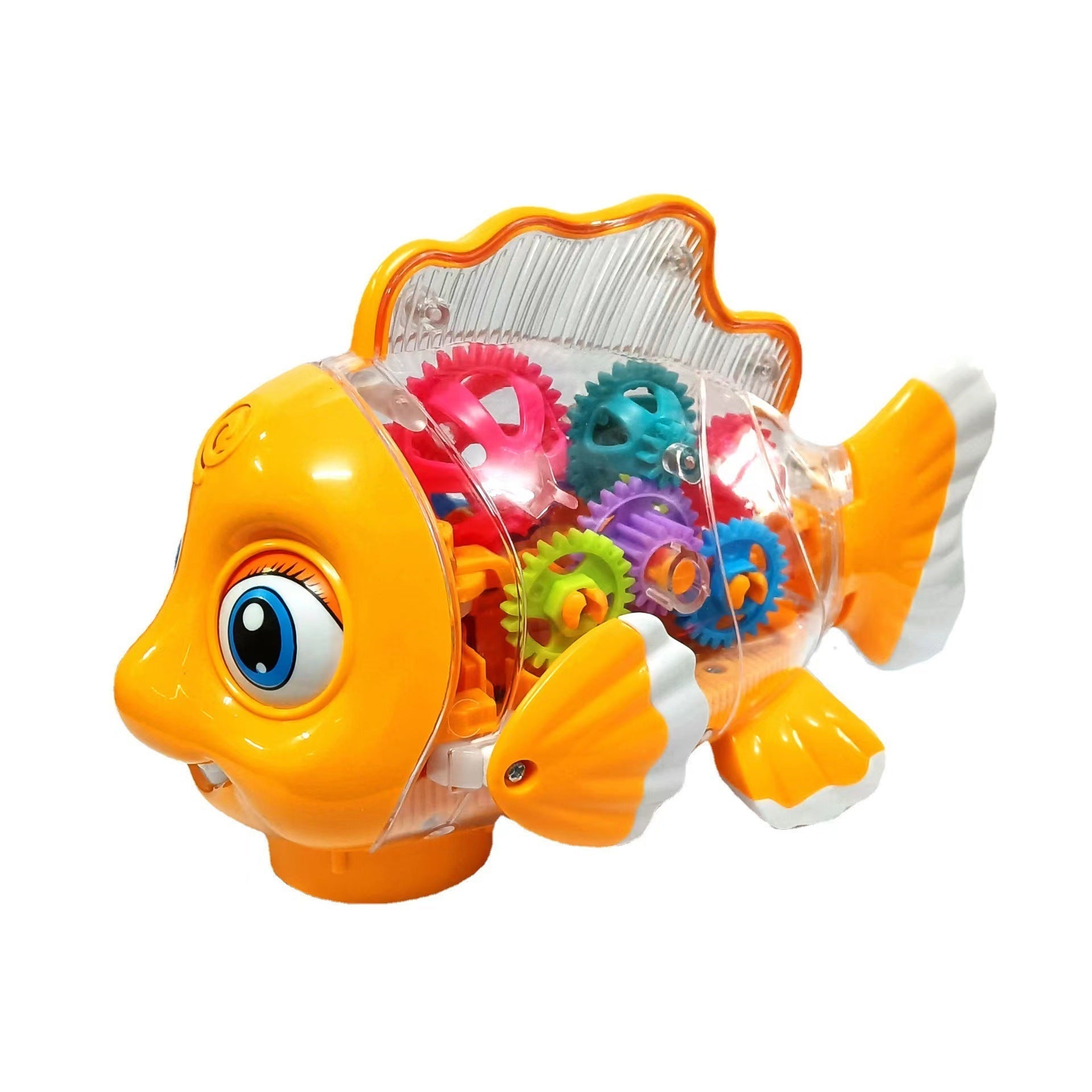 Electric Gear Goldfish Toys Lights Music Universal Walking - Zambeel