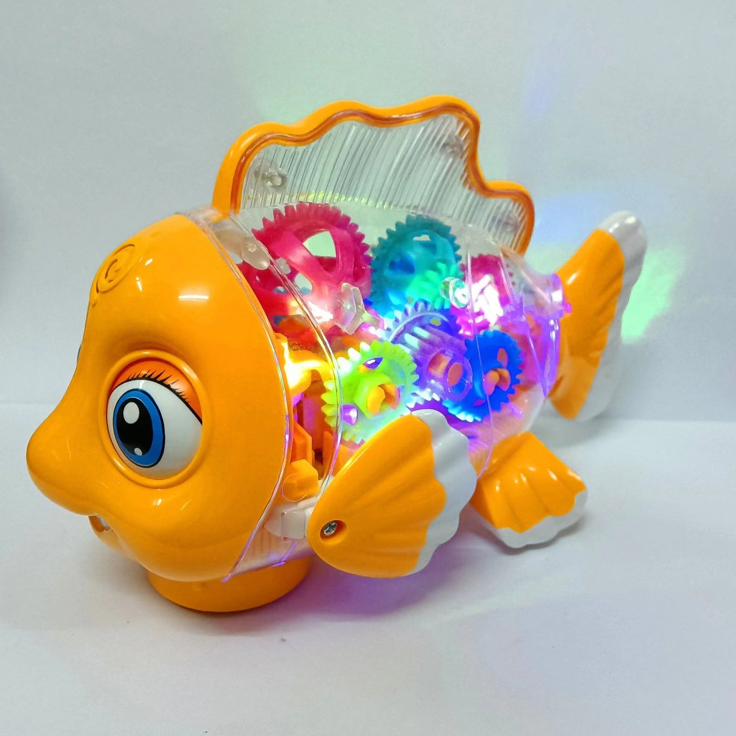 Electric Gear Goldfish Toys Lights Music Universal Walking - Zambeel