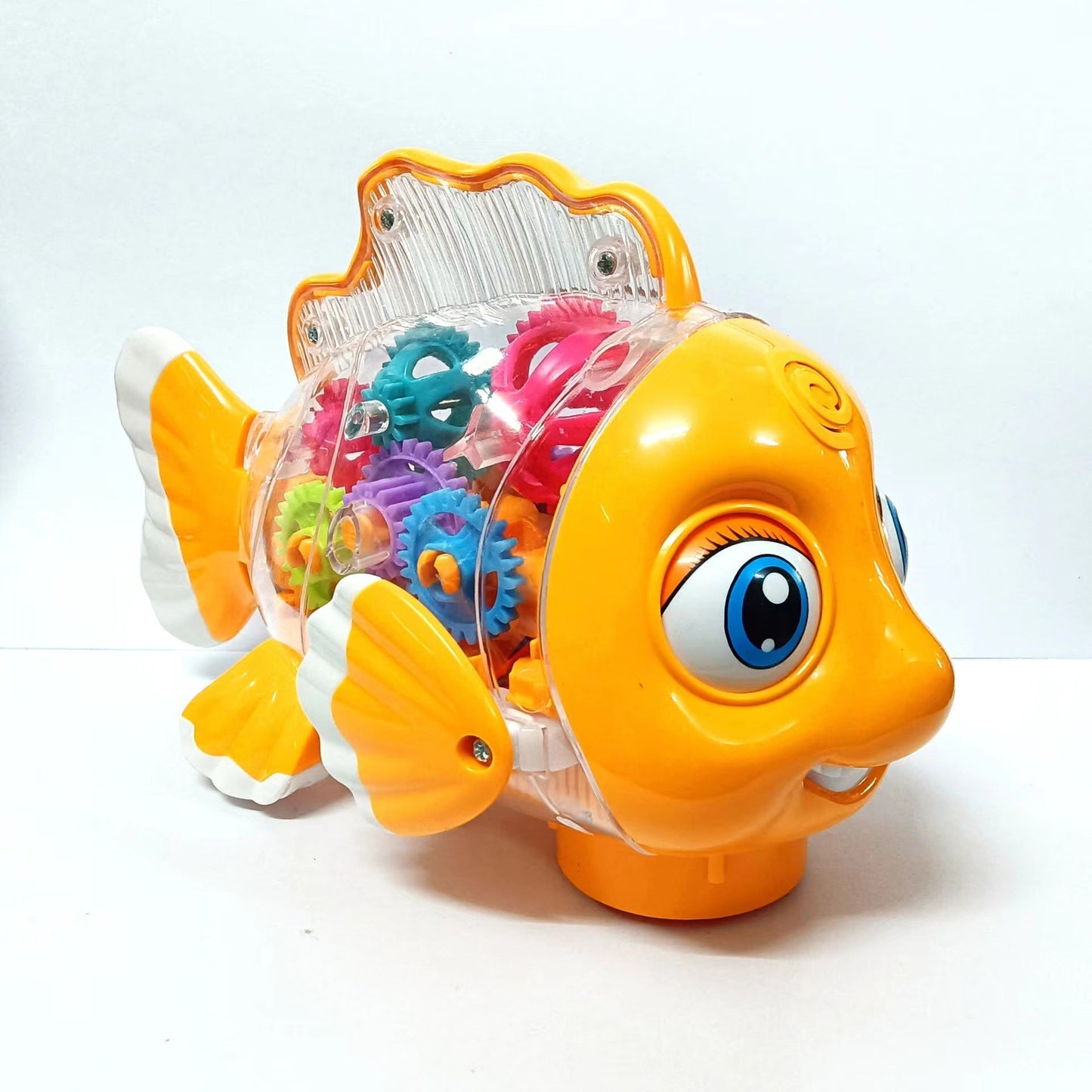 Electric Gear Goldfish Toys Lights Music Universal Walking - Zambeel