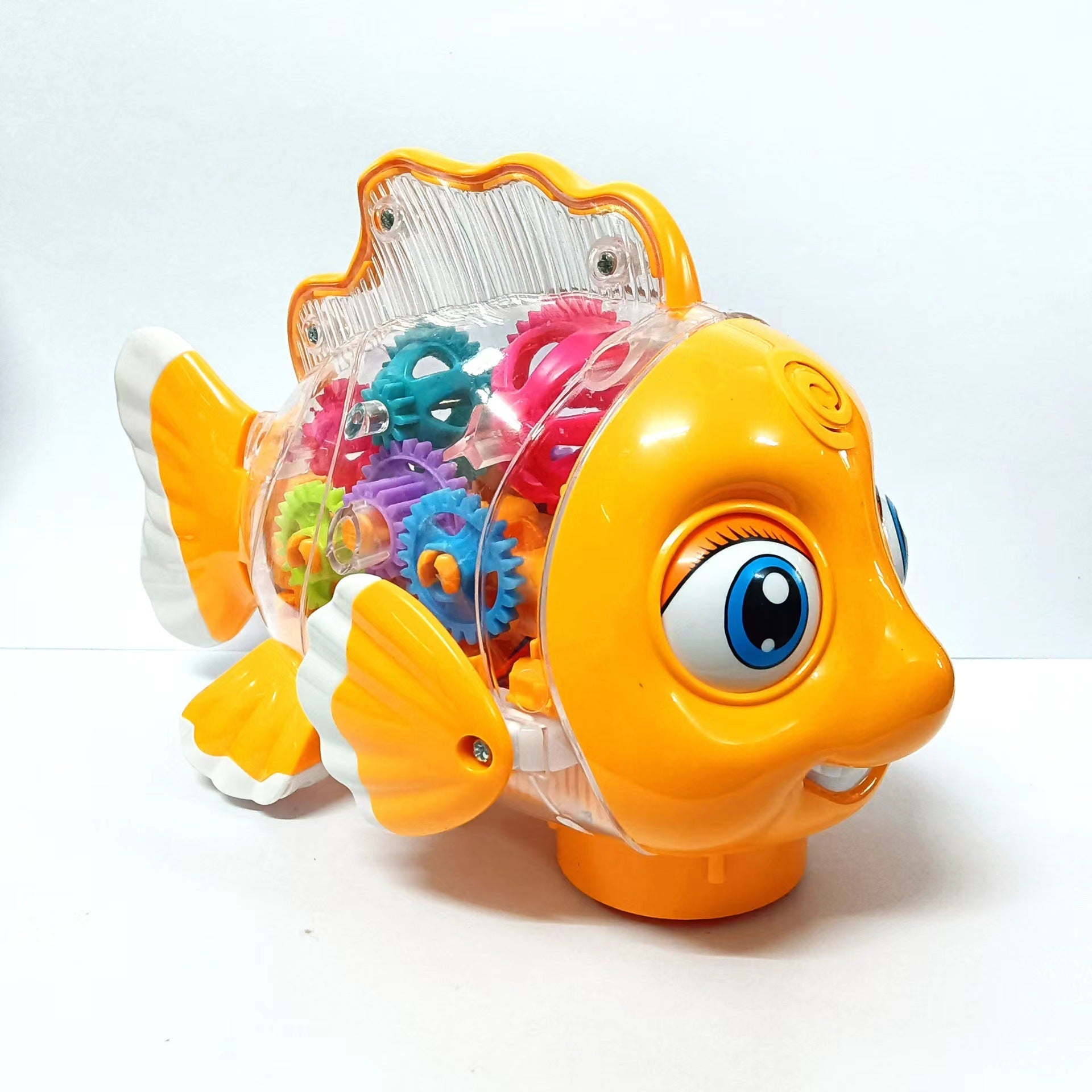 Electric Gear Goldfish Toys Lights Music Universal Walking - Zambeel