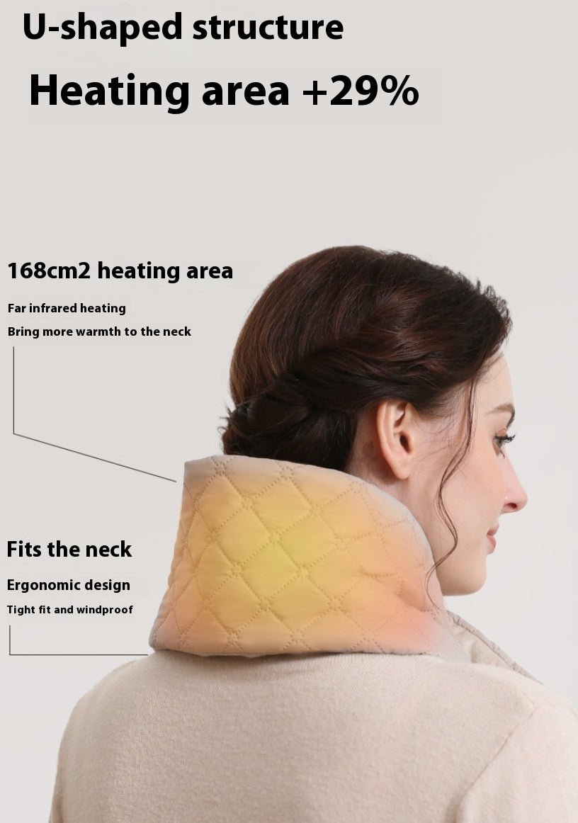 Electric Heating Scarf 3 Gear Heating Pads Outdoor Warm Heated Scarf USB Heater Thermal Shawl Neck Brace Warm Bib For Women Men - Zambeel
