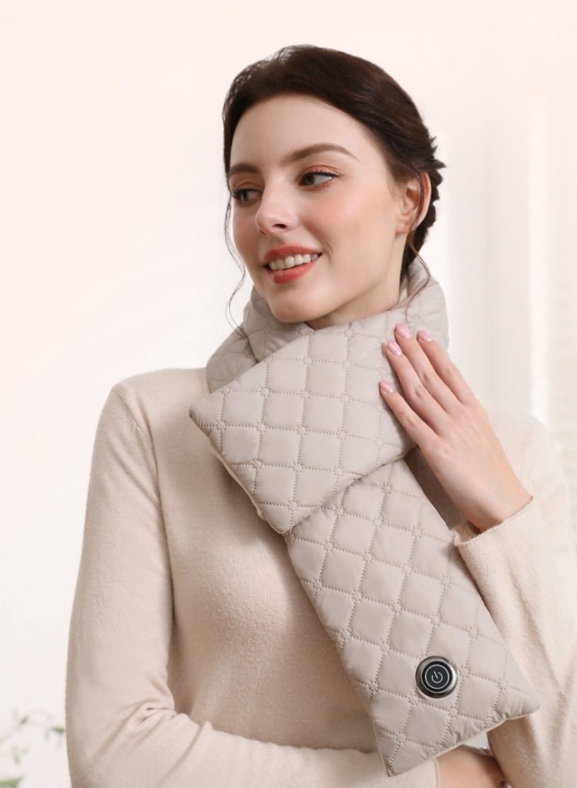 Electric Heating Scarf 3 Gear Heating Pads Outdoor Warm Heated Scarf USB Heater Thermal Shawl Neck Brace Warm Bib For Women Men - Zambeel