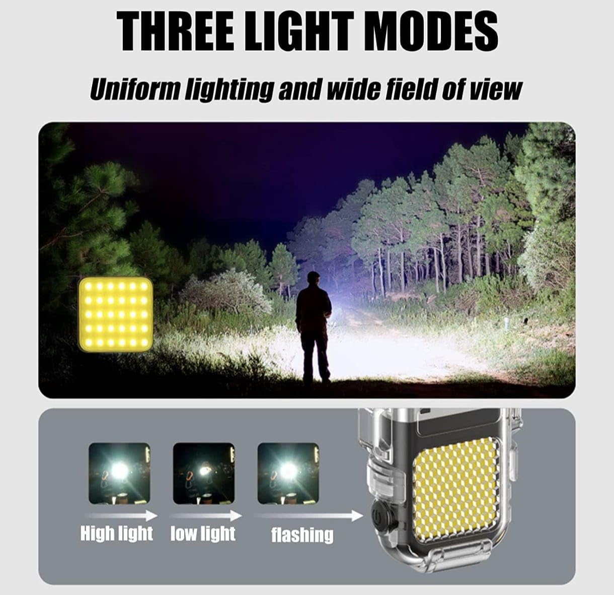 Electric Lighter with Flashlight - Zambeel