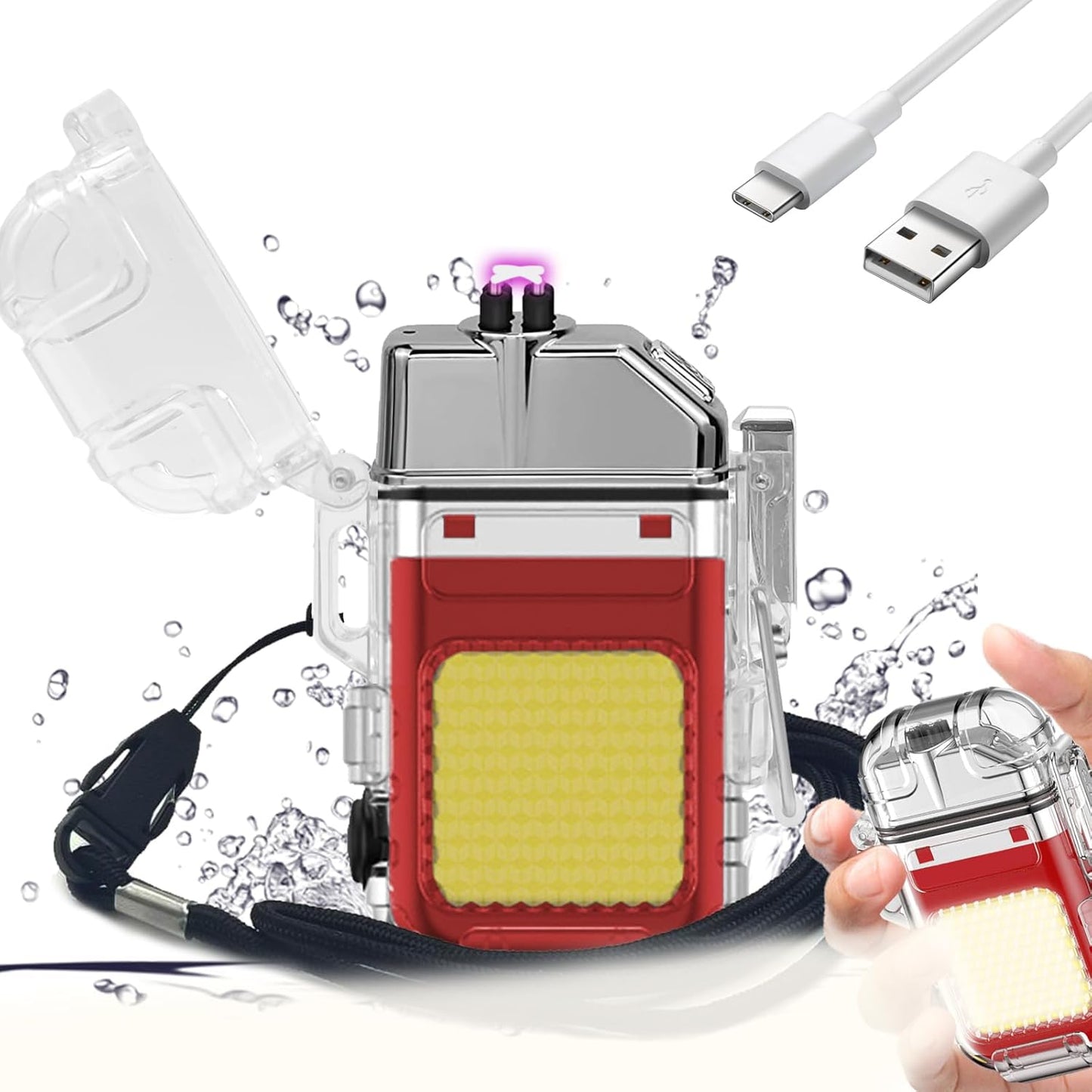 Electric Lighter with Flashlight - Zambeel