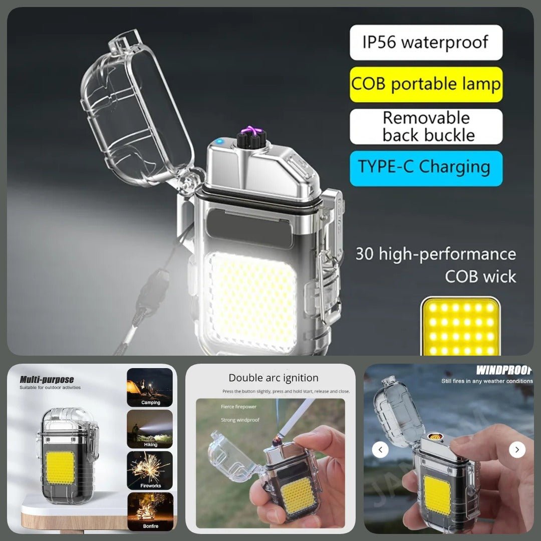 Electric Lighter with Flashlight - Zambeel