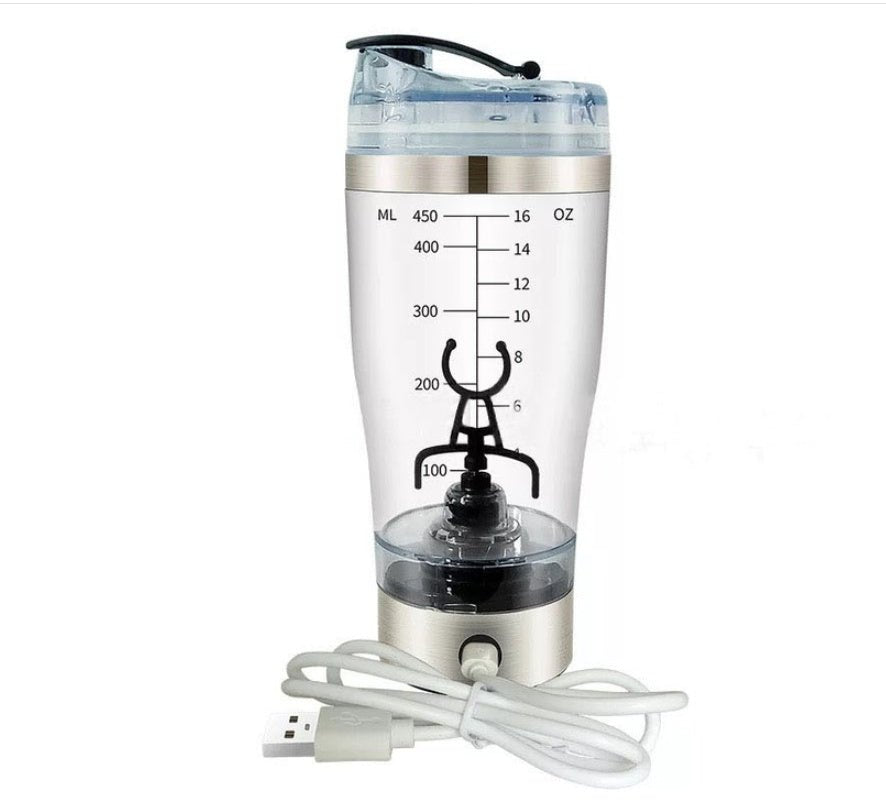 Electric Protein Shake Stirrer USB Shake Bottle Milk Coffee Blender Kettle Sports And Fitness Charging Electric Shaker Cup - Zambeel