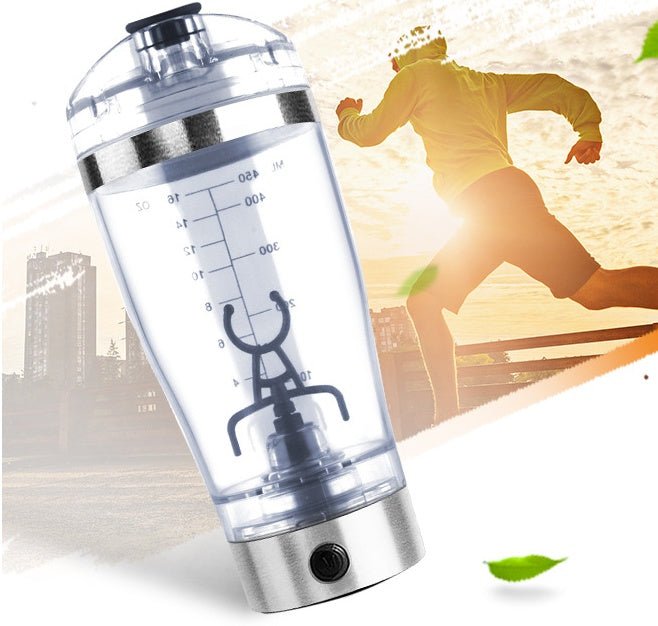 Electric Protein Shake Stirrer USB Shake Bottle Milk Coffee Blender Kettle Sports And Fitness Charging Electric Shaker Cup - Zambeel
