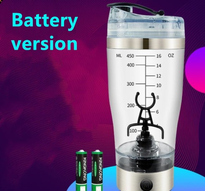 Electric Protein Shake Stirrer USB Shake Bottle Milk Coffee Blender Kettle Sports And Fitness Charging Electric Shaker Cup - Zambeel