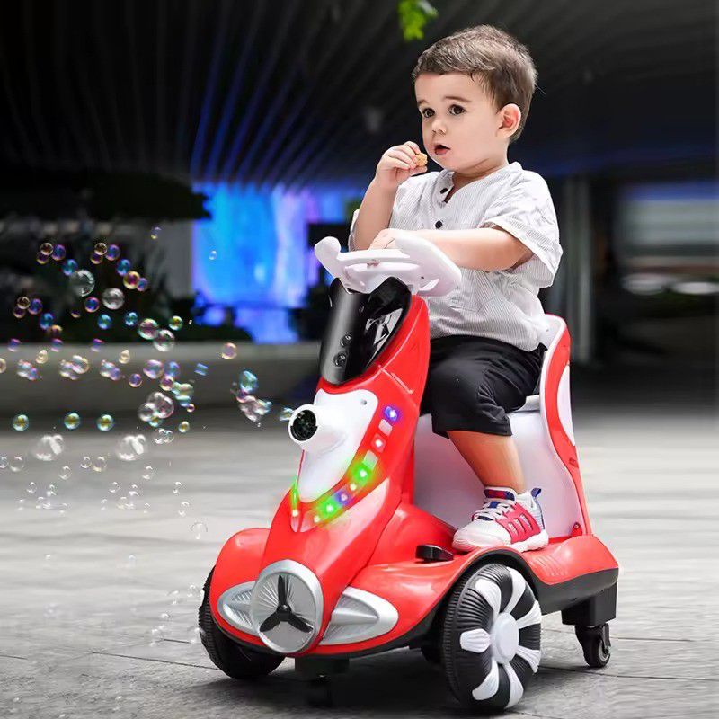 Electric Ride - On Scooter for Kids with Bubble Blower © - Zambeel